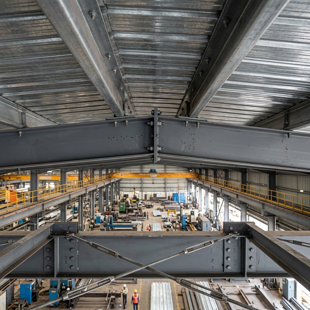 Industrial Roofing Contractor in Thane - factory shed installation