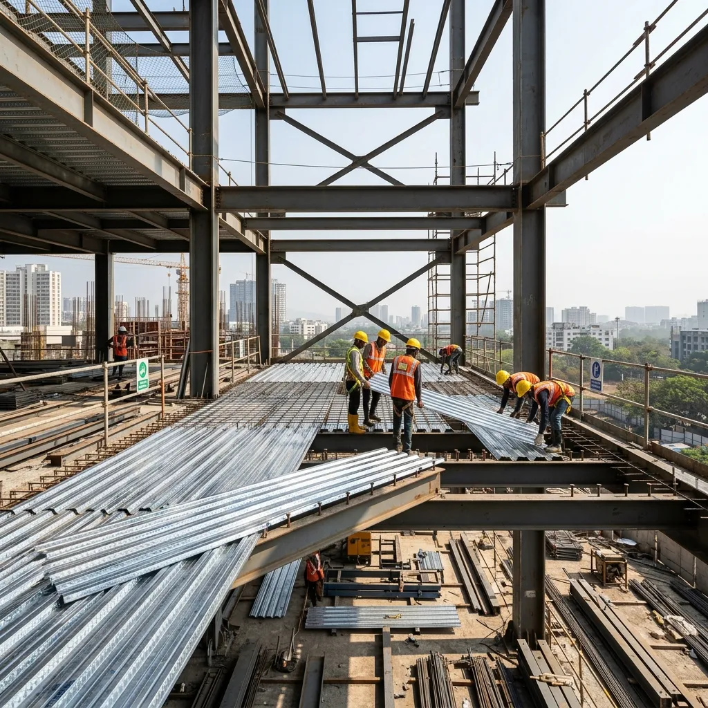 GI Decking Sheet Installation in Navi Mumbai